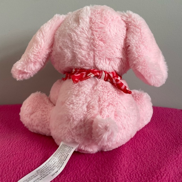 Animal Adventure Pink Valentines Plush Puppy - Picture 2 of 5